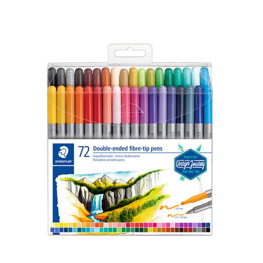 STAEDTLER 3200 TB72 Design Journey Double-Ended Fibre-Tip Pens