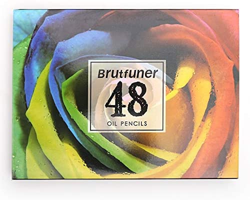 BRUTFUNER 48 Oil Based Artist Colored Pencils Set
