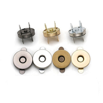 20pcs round magnetic snap buttons, gold, silver, gun black, bronze