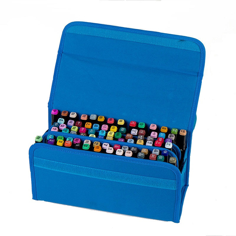 Markers Case Oxford Organizer Holder with 80 Slots