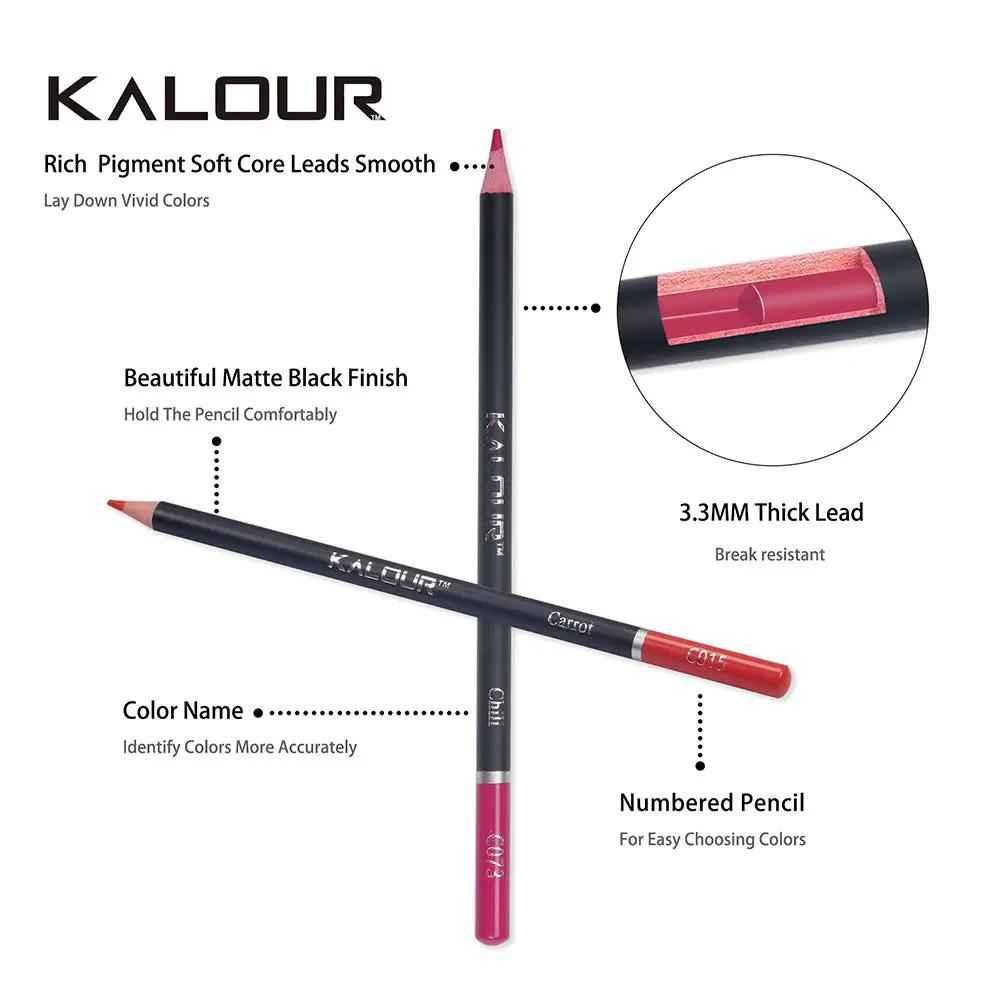Kalour KALOUR 120 Premium Colored Pencils Set for Adult Coloring Books Soft C