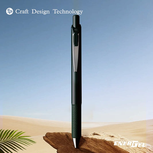 Pentel EnerGel x Craft Design Technology Gel Pen, 0.5 mm | Dark Green, Black Ink