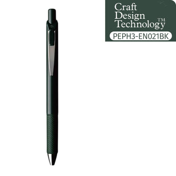 Гел химикал Pentel EnerGel x Craft Design Technology, 0.5 mm | Тъмнозелен, черно мастило