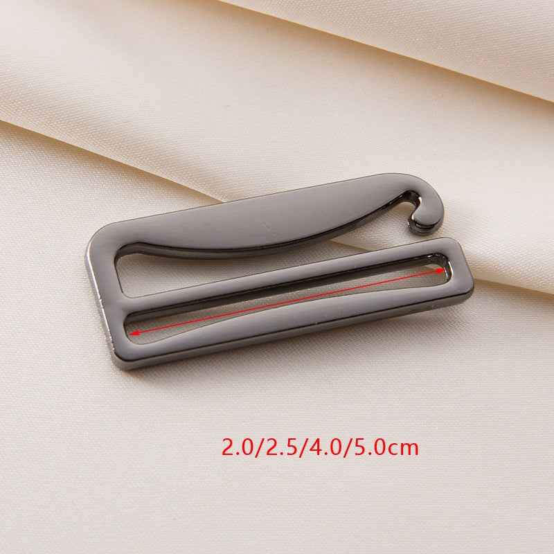 Bra strap adjuster with size markings 2.0/2.5/4.0/5.0 cm for lingerie straps