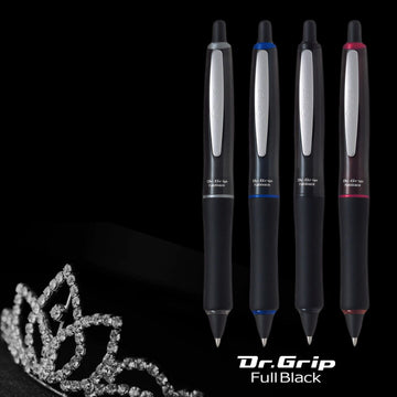 Długopis hybrydowy PILOT Dr. Grip FullBlack z czarnym tuszem, 0,7 mm | BDGFB-80F
