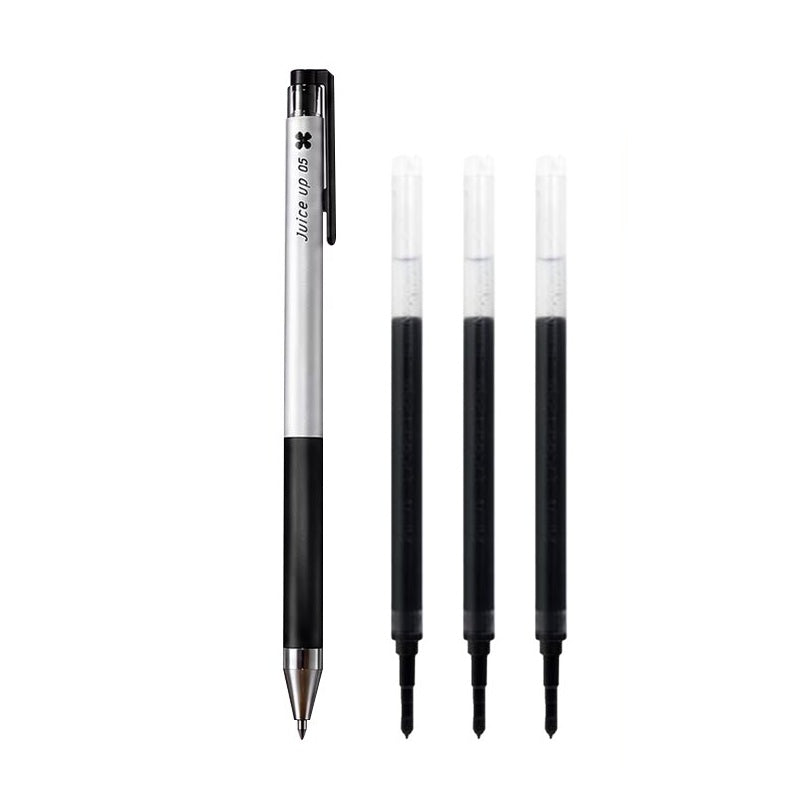 Pilot Juice Up 10th Anniversary Limited Edition Gel Pen | 0.5mm Black | Includes 3 Refills Silver