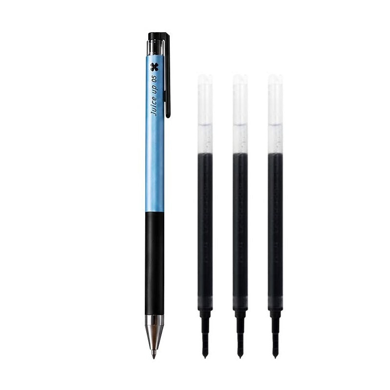 Pilot Juice Up 10th Anniversary Limited Edition Gel Pen | 0.5mm Black | Includes 3 Refills Blue