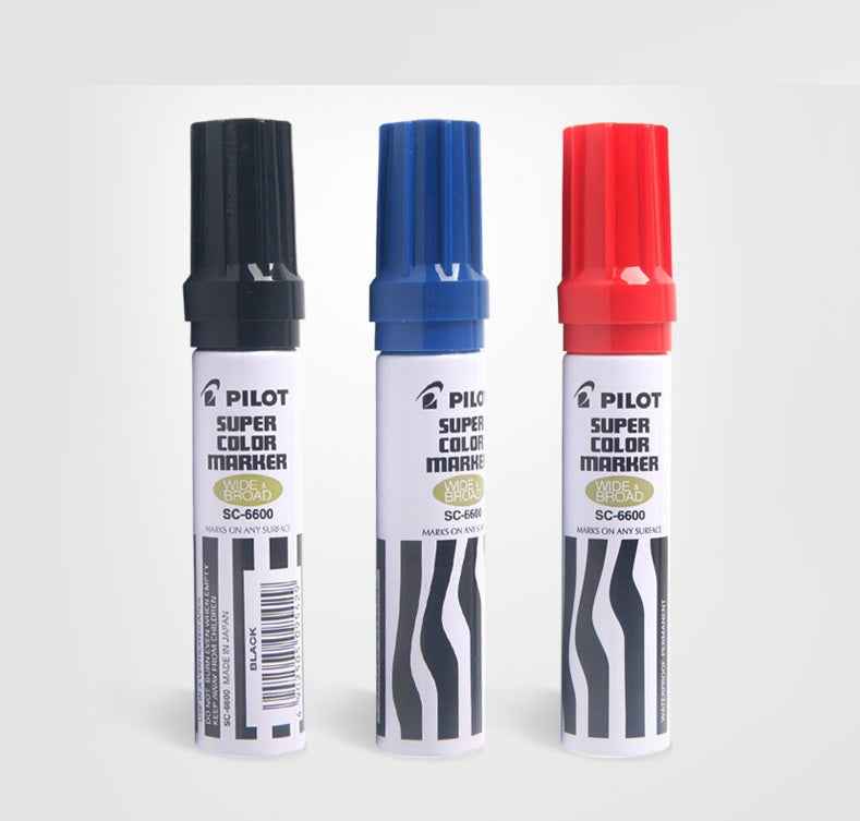 Pilot SC-6600 Jumbo Refillable Permanent Super Color Marker 2 Pack