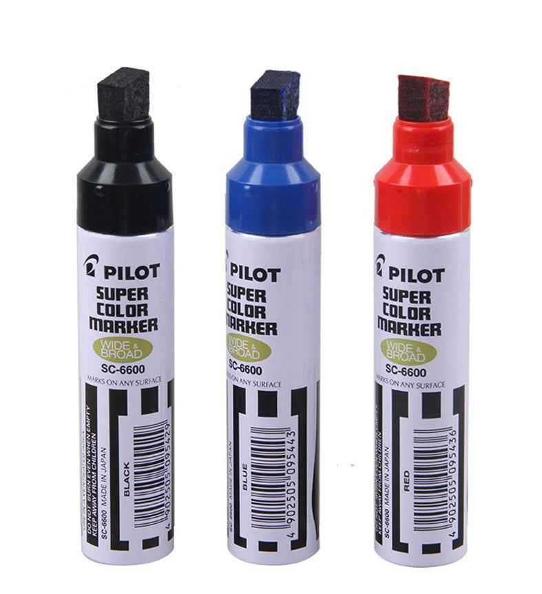 Spring Color Pilot Pilot SC-6600 Jumbo Refillable Permanent Super Color Marker 2 Pack