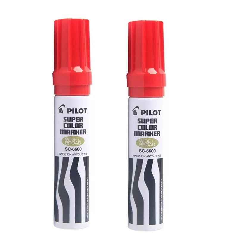 Spring Color Pilot Pilot SC-6600 Jumbo Refillable Permanent Super Color Marker 2 Pack