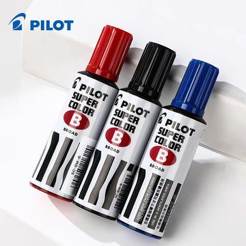 Pilot Super Color SC-BM B-Type Permanent Markers, 8 mm, 3-Pack