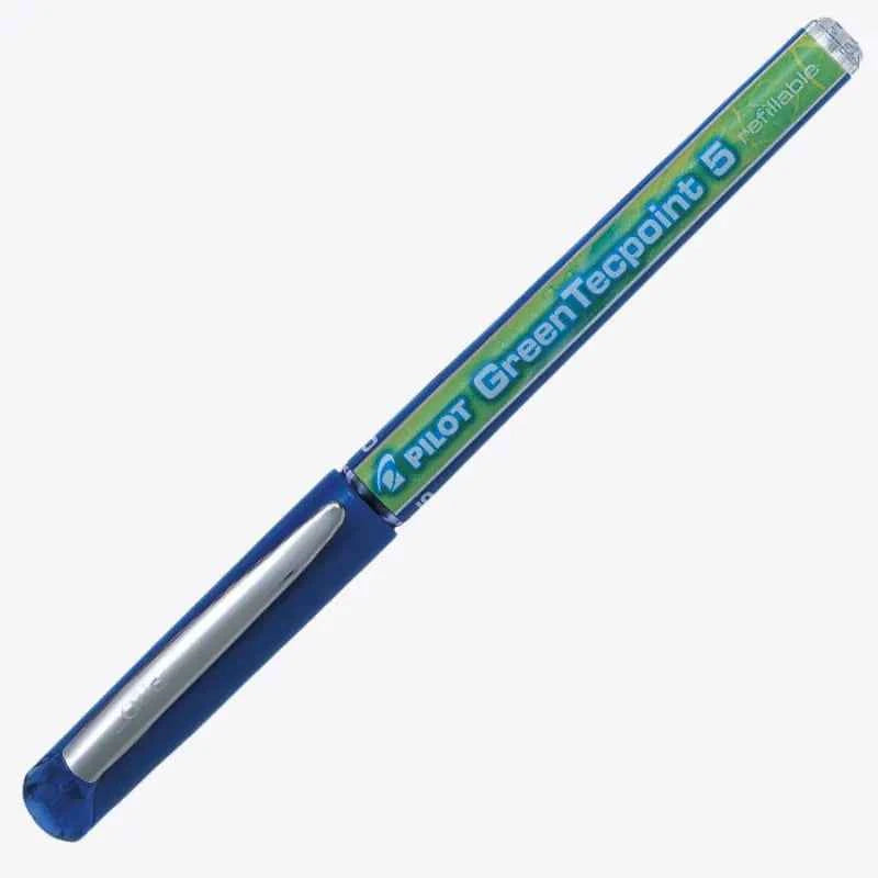 Pilot Green Tecpoint 5 Rolling Ballpoint Pen BXGR5 - 0.5 mm, 3 Pack