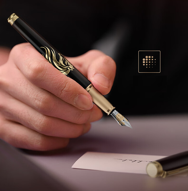 Pimio Galloping Horse Luxury Fountain Pen Gift Set F 0.5mm Nib