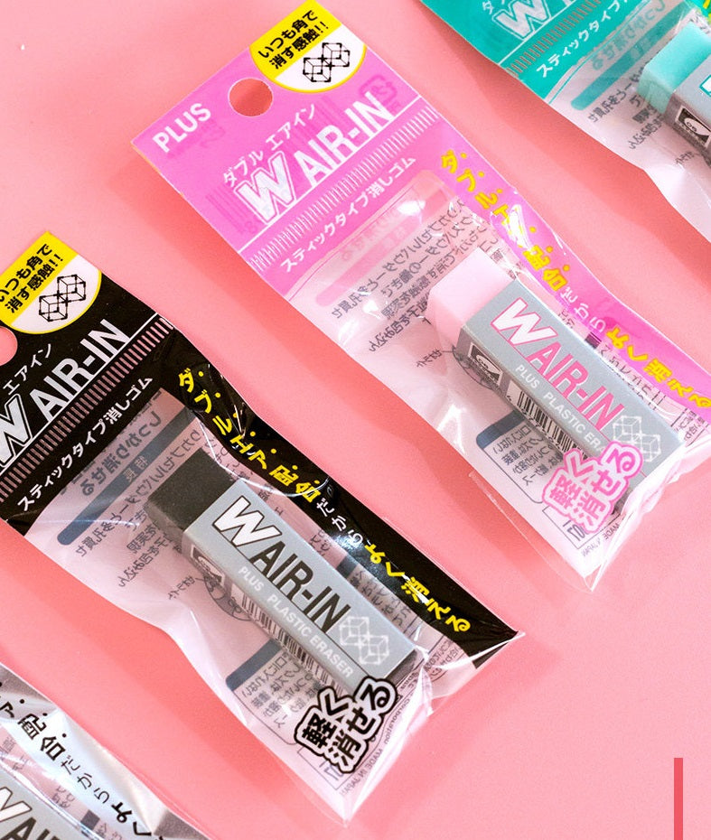 PLUS WAIR-IN Plastic Eraser S Japan 4-Pack