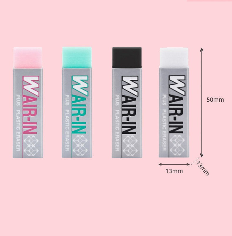 PLUS WAIR-IN Plastic Eraser S Japan 4-Pack