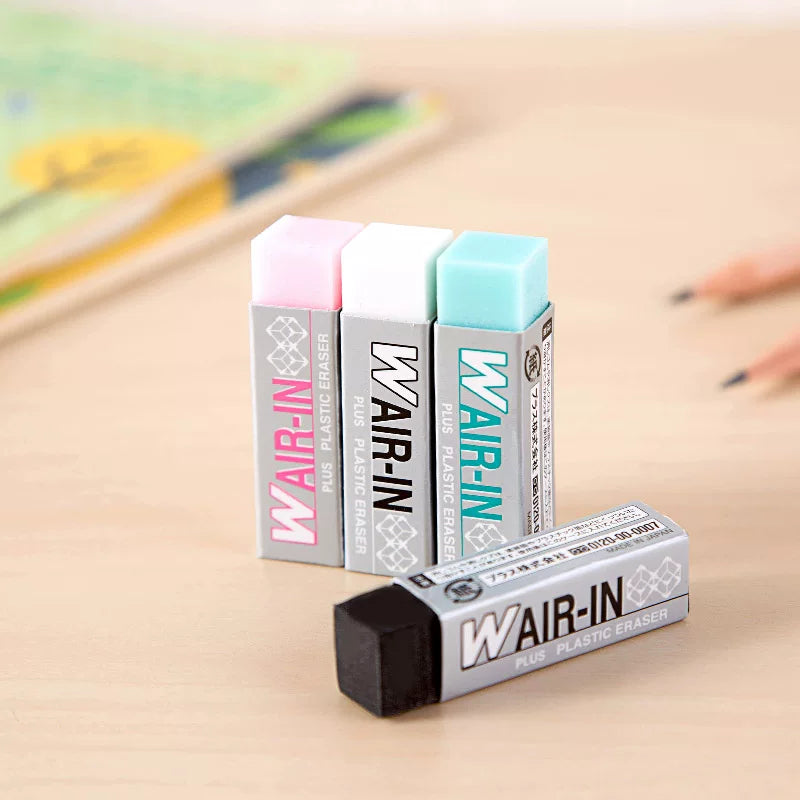 PLUS WAIR-IN Plastic Eraser S Japan 4-Pack