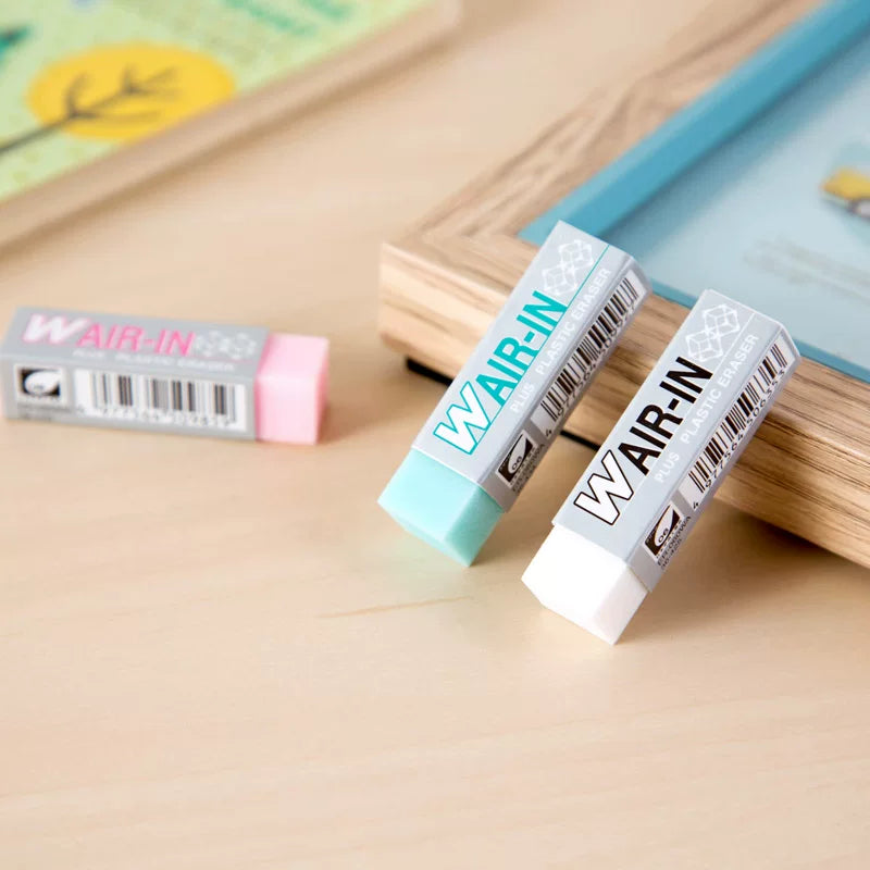 PLUS WAIR-IN Plastic Eraser S Japan 4-Pack