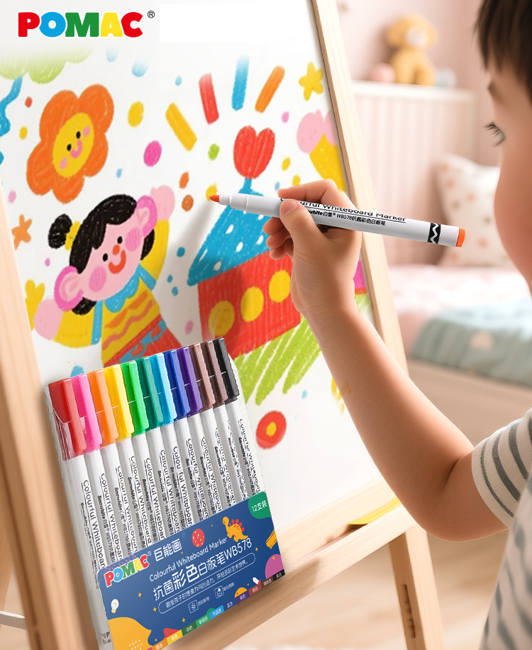 GAUDER Whiteboard Marker Set (12 Stück) | Whiteboard Stifte (12 Farben