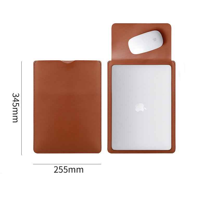 PU Leather Laptop Handbag & Sleeve 2-Piece Set 13.3/14 Inch