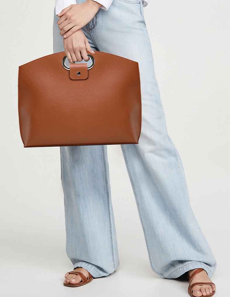 PU Leather Laptop Handbag & Sleeve 2-Piece Set 13.3/14 Inch