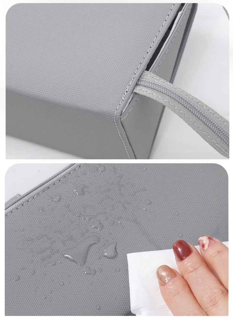 PU Leather Multi-Function Stationery Bag Pen Pouch with Phone Stand