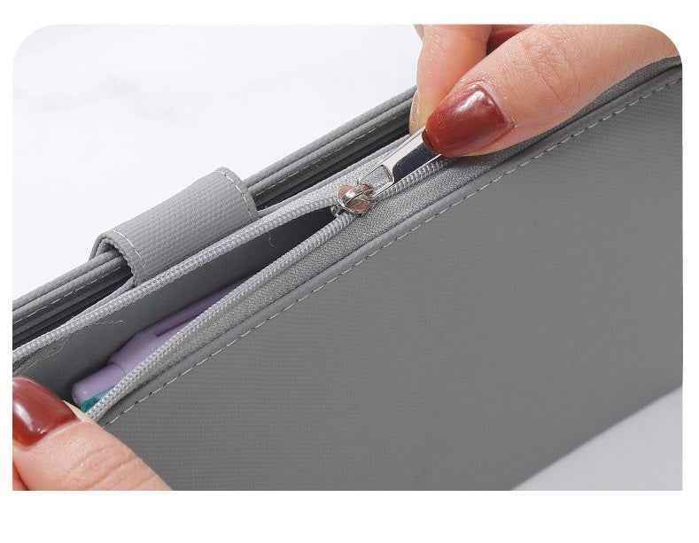 PU Leather Multi-Function Stationery Bag Pen Pouch with Phone Stand