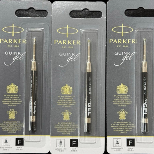 Recarga para Caneta de Gel Parker Quink - Ponta Fina 0,55 mm - Preto
