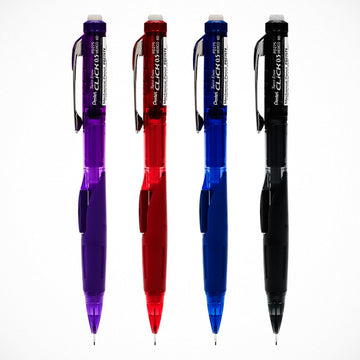 Pentel Click PD275 Druckbleistift 0,5 mm Dreh-Radierer 4er-Pack