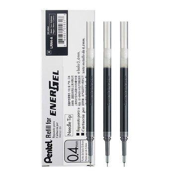 Ανταλλακτικό γελοστυλό Pentel EnerGel LRN4 με βελόνα - 0,4 χιλ. - 12 τεμάχια