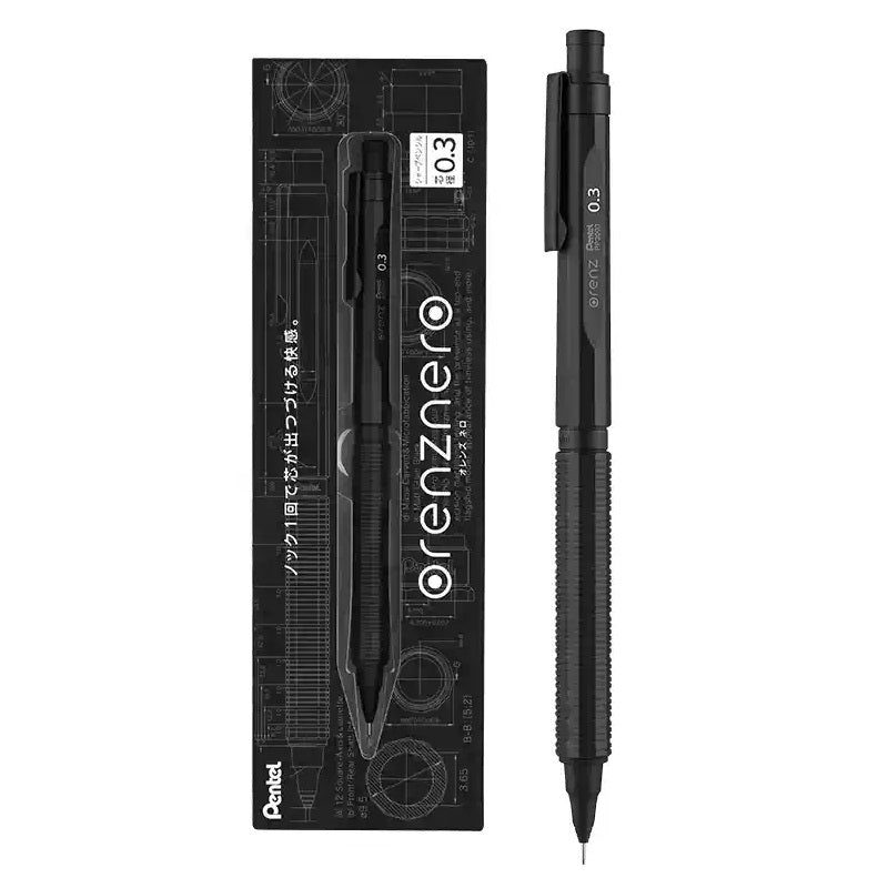 Pentel Orenz Nero Mechanical Pencil Set - 0.2mm/0.3mm/0.5mm
