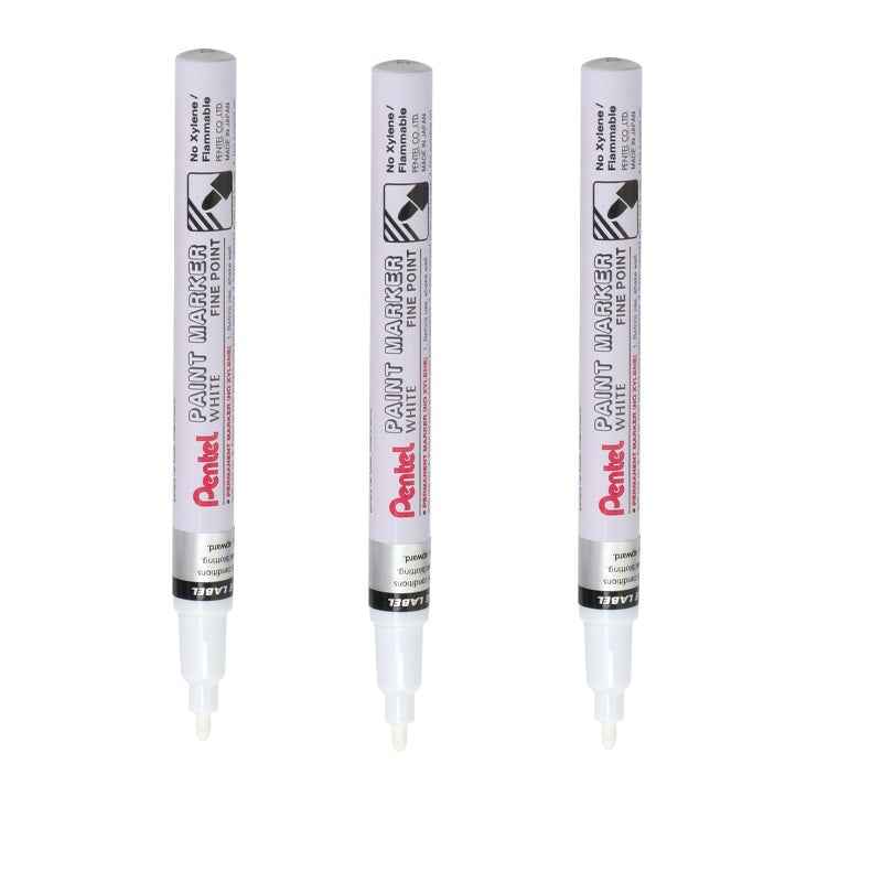 Pentel Paint Marker Fine Bullet Point MSP10 Gold/Silver/White 3 Pack