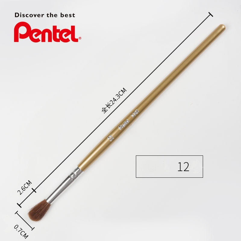 Pennello acquerello tondo in crine di cavallo Pentel ZBS1 (n. 12) - confezione da 2