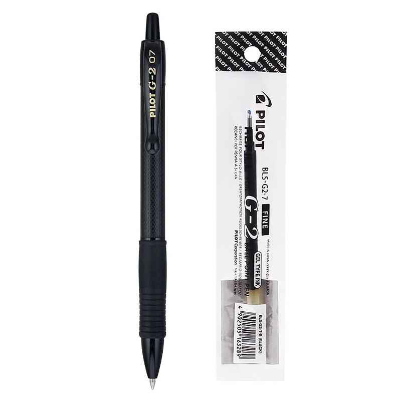 Pilot G2 Limited Gel Pen 0.7mm Matte Black Body with 1 Refill