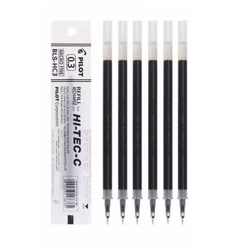 Pilot Hi-Tec-C Gelpennepatron - 0,3 mm - Sort/Rød/Blå - BLS-HC3