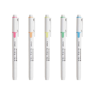 Pilot Kire-Na Dual Tip Highlighter - Set of 5 Colors