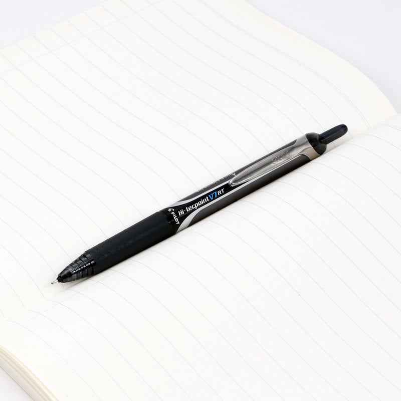 Normal V7 Rt Pilot Precise V7 RT Retractable Rollerball Pen - 0.7mm - Black -3 Pack