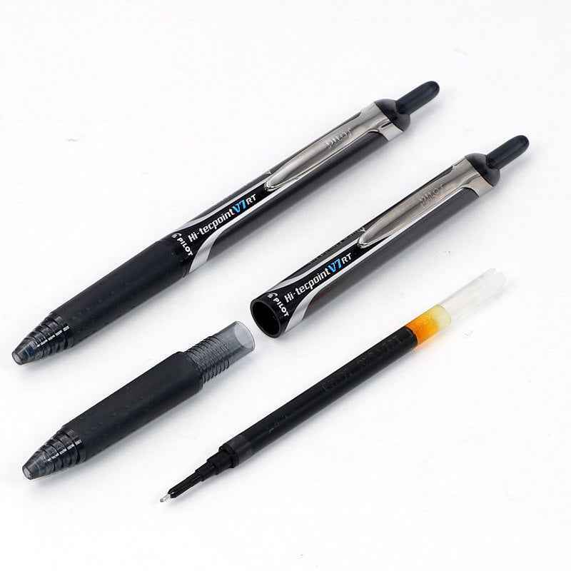 Pilot Precise V7 RT Retractable Rollerball Pen - 0.7mm - Black -3 Pack