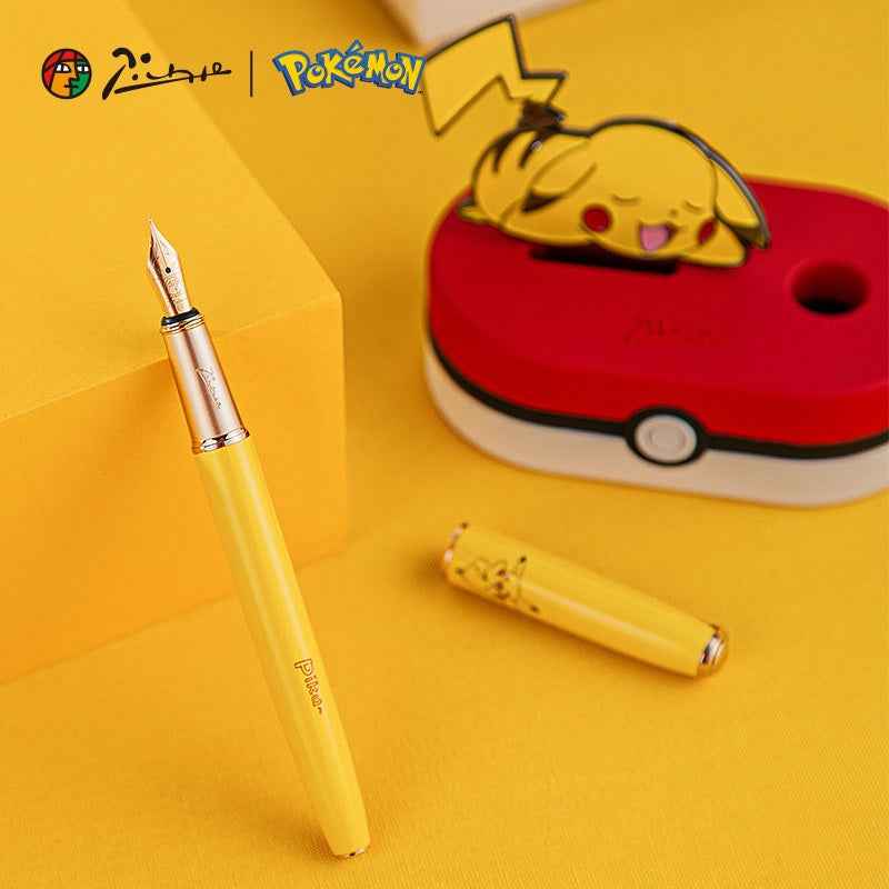 Pimio Pokemon Pikachu Fountain Pen with Stand & Gift Box