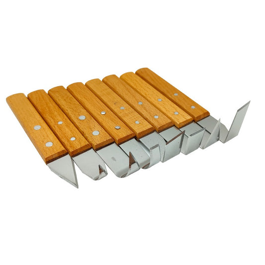 Pottery Trimming Knife Set of 8 – Sharp Clay Carving & Sculpting Tools