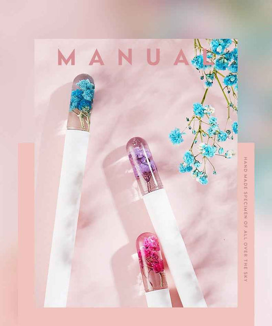 "Starry Night" Preserved Flower Gel Pen Set - 3 Color Pack