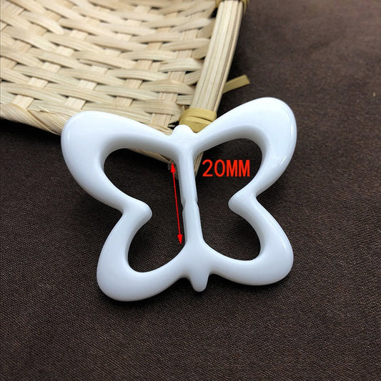 20mm Butterfly Shape Scarf Knot Button 20pcs