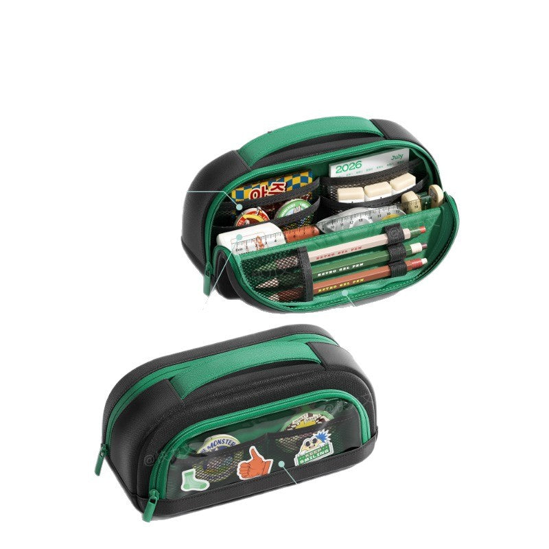 Quilimen Clear Magnetic Stand-Up Pencil Case
