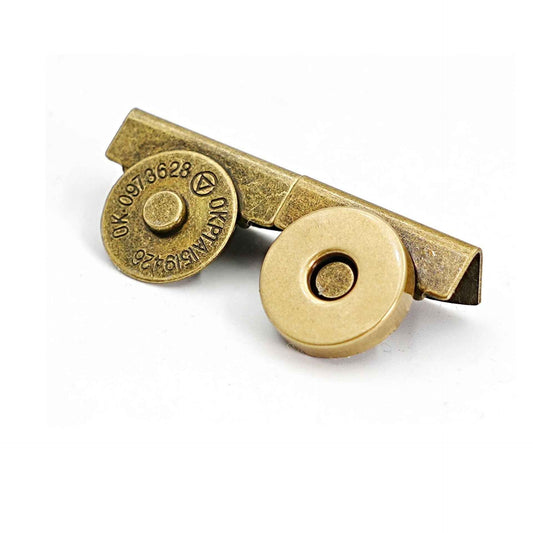 17mm Heavy-Duty Magnetic Clasp with Clip Extra Thick Closure 10pcs Bronze