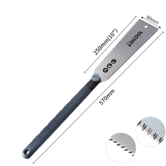 RUITOOL Japanese Pull Hand Saw 10 Inch Double Edge for Woodworking
