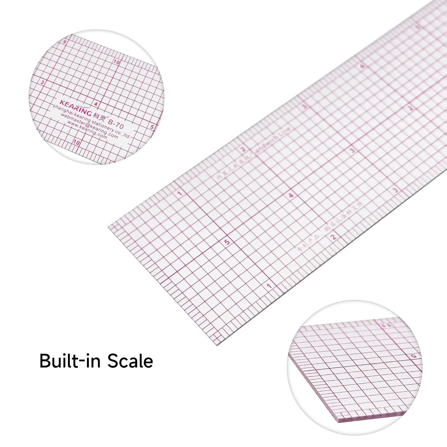 6 to 16 Inch Sewing Rulers for Clothes Fabric Design Pattern Making