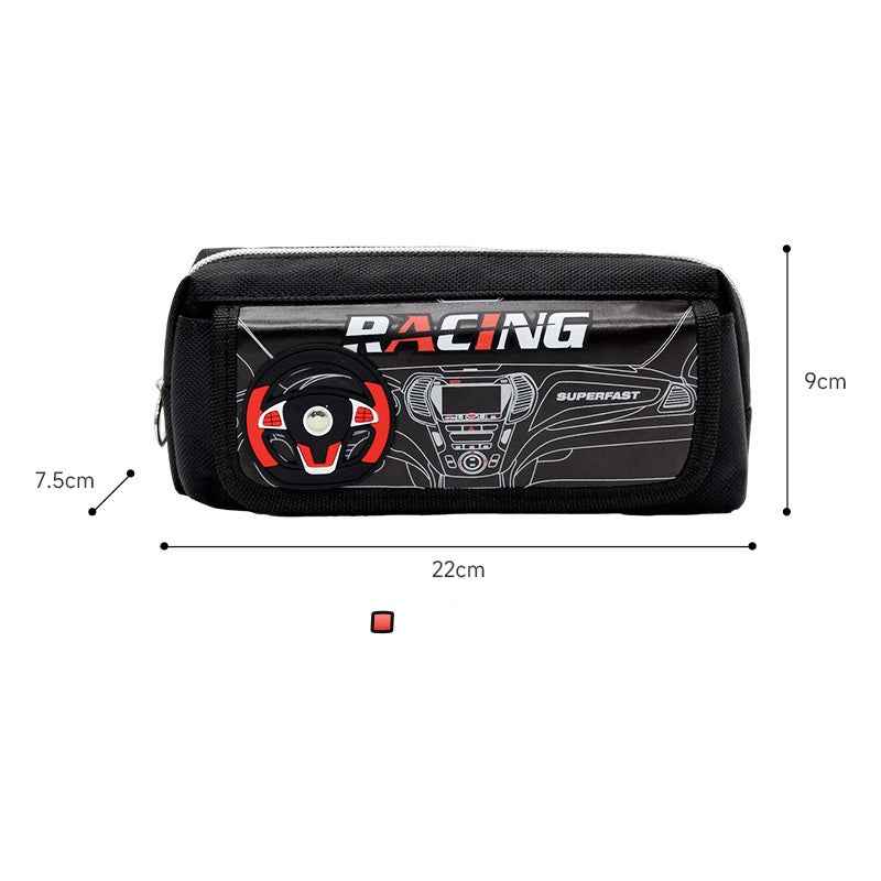 Racing Large Capacity Oxford Fabric Pencil Case