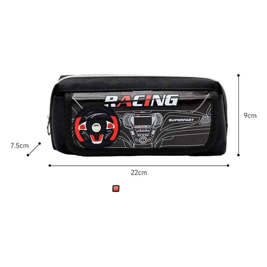 Racing Large Capacity Oxford Fabric Pencil Case