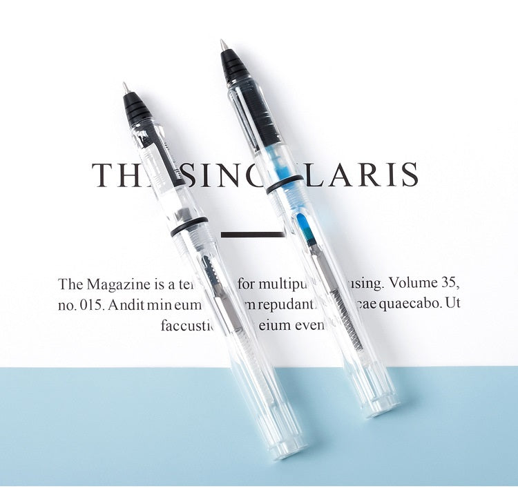 Refillable Rollerball Gel Pen Ink Converter Included 2 Pack (0.38mm & 0.5mm)