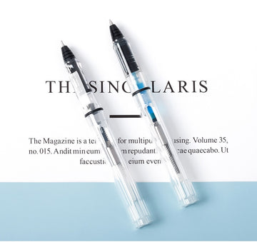 Refillable Rollerball Gel Pen Ink Converter Included 2 Pack (0.38mm & 0.5mm)