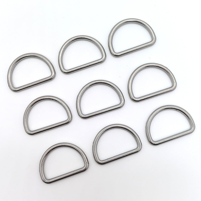 Zinklegierung D-Ring Schnalle, 2,5 cm Innenmaß, Set mit 30 Stück